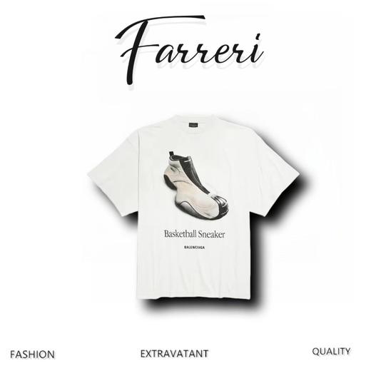 B家 鞋子印花T恤 商品图0