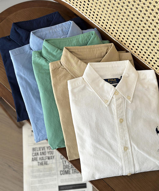 现货 THS-无 RL家 在售款牛津布全棉材质衬衫 5色 AG1316 商品图4