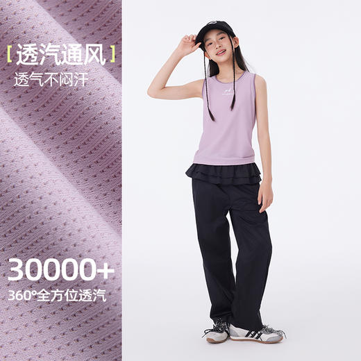 onmygame【千禧风】儿童背心女童无袖T恤运动透气上衣2025夏季新款 商品图2