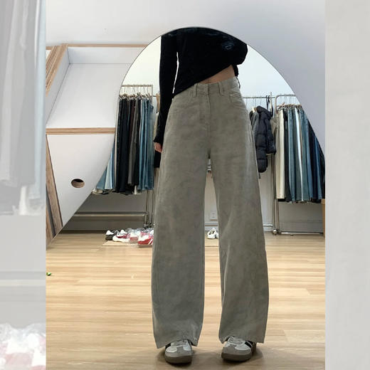 <曾小咸推荐> 复古扎染阔腿牛仔裤  商品图0