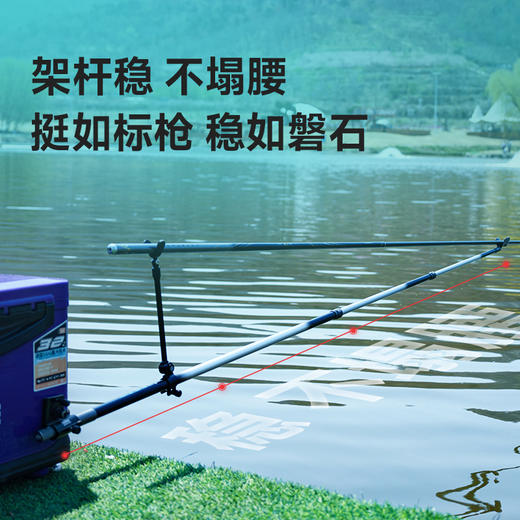 汉鼎飞越支架碳素钓鱼支架抗风粗架杆竞技架杆地插鱼竿架钓鱼用具 商品图2