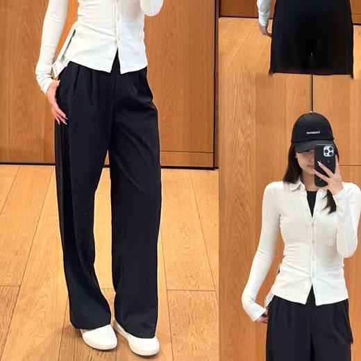 洛诗琳22023气质纯色翻领衬衫2025新款莫代尔修身显瘦上衣0109 商品图1