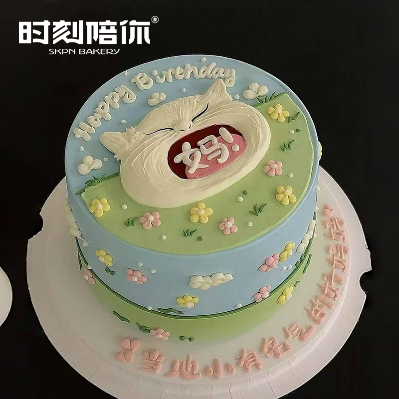 搞怪妈宝猫 生日蛋糕（当地小有名气的好妈妈 ）