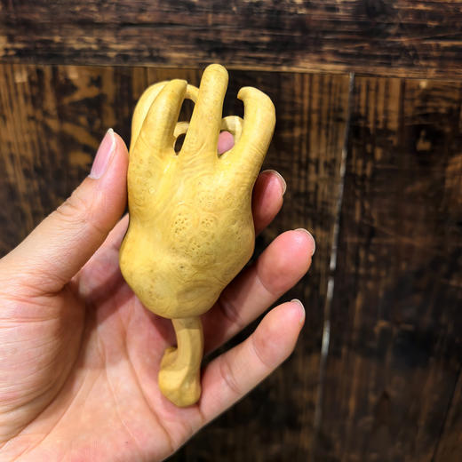 新款大/小号佛手°黄杨木摆件 商品图7