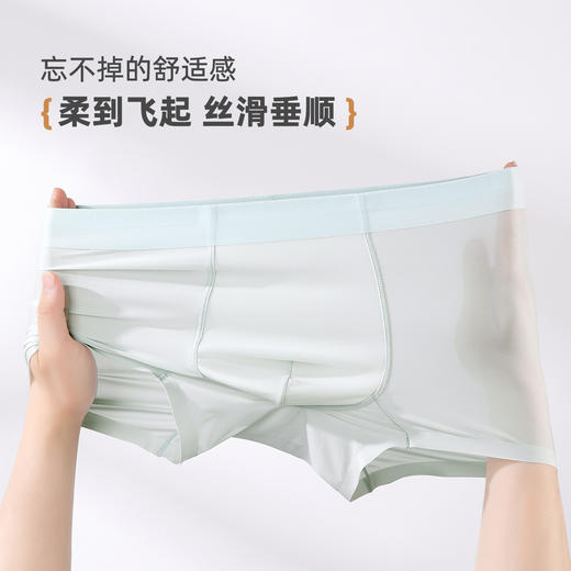 ALDOLA/雅黛俪男士内裤冰丝无痕平角裤透气舒适四角裤夏薄款3条装 商品图2