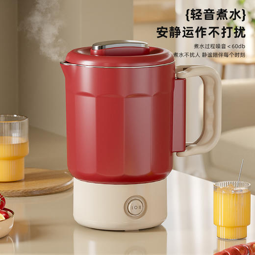 夏上新【五一出行方便携式神器】多功能304不锈钢 可折叠电热水壶 露营户外旅行便携式迷你烧水壶  安全便捷省力 商品图3
