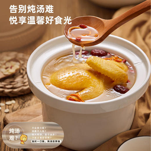 小熊电炖锅陶瓷全自动大容量电炖盅紫砂炖锅煲汤锅家用炖汤煮粥锅 商品图7