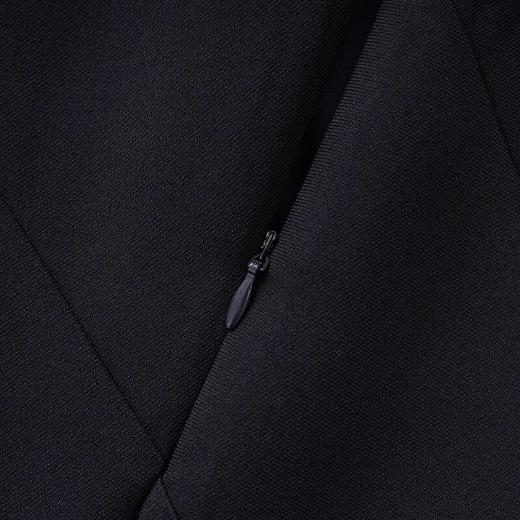 【高货wl】全新升级【铂金会员330/天猫439/差价109】(01914) 洛诗琳雅致通勤极简时尚感端庄大气圆领短袖女夏连衣裙 商品图3