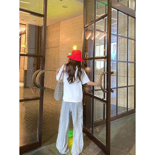 【149元任选2件】最后一波现货！休闲宽松黑白格子高腰休闲裤 商品图12