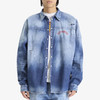 DSQUARED2 男士数字徽标印花牛仔长袖衬衫 海蓝色 S71DM0773 S30341 470 商品缩略图1