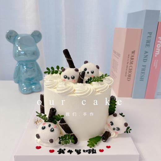 棉花糖熊猫卡通蛋糕-低糖处理无添加 商品图1