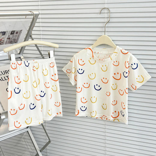 39.9任选2套【儿童夏季冰丝套装】儿童短袖短裤睡衣套装夏季冰丝卡通家居服宝弹力冰感空调服#异业福利 商品图5