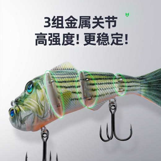 汉鼎大嘴系列多节鱼鲈鱼鳜鱼路亚假饵远投假饵拟饵 商品图1