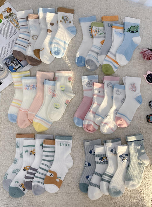 【柠檬舒品lemonsox儿童网眼袜】新品疯抢❗5双💰16.8 拿下❗线下专柜同步售卖，A类标准！穿搭有它不沉闷❗️ 商品图4