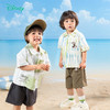 迪士尼童装夏季米奇印花衬衫短裤两件套男童帅气仿扎染短袖套装ZD2ET016 商品缩略图3