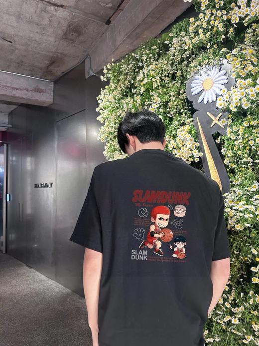 高品质 AJ乔丹专柜同步联名新款飞人樱木灌篮联名系列印花情侣短袖 商品图4