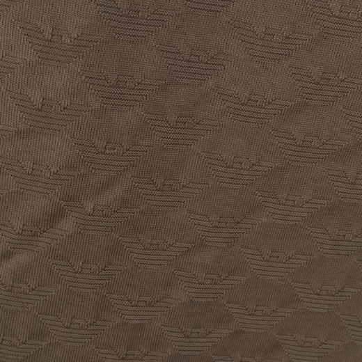 EMPORIO ARMANI 阿玛尼 男士全身小鹰徽标提花棉质短袖polo衫 浅棕色 8N1FP0 1JHWZ U6195 商品图2