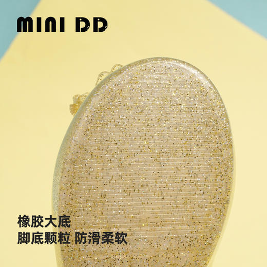 MINIDD果冻可爱女童沙滩鞋透气宝宝凉鞋5525-烫金蝴蝶结 商品图4