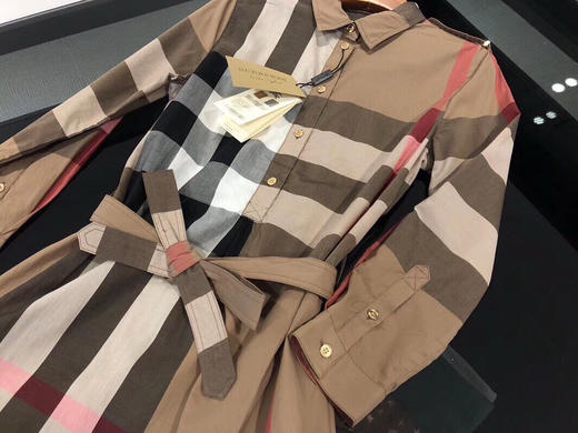 BBR经典款女款衬衫裙。 红格。 蓝格。 驼色。 自己备注号码颜色。 商品图11