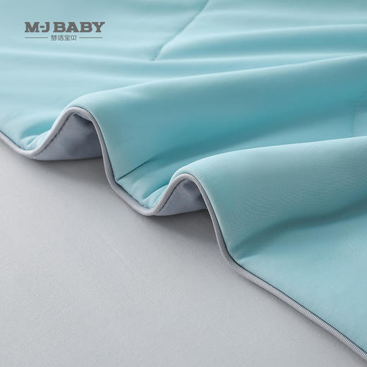 【6F】梦洁宝贝凉感双面针织复合蚕丝水洗夏被：冰冰蚕·蓝灰 200*230 370g 商品图1