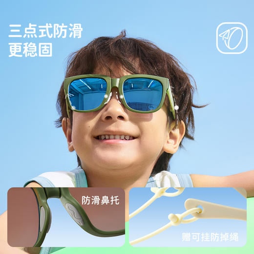 【护眼防眩光，轻巧无压感】柠檬宝宝儿童太阳镜 彩膜反光眼镜 男女孩防晒防紫外线墨镜-QQ 商品图4