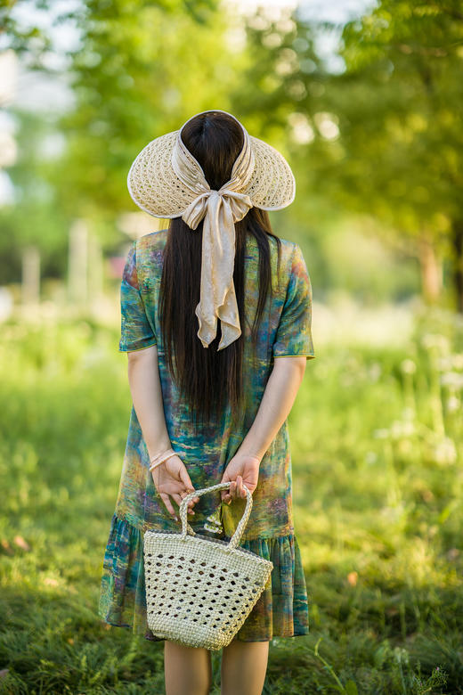 🌱大头围友好【法式度假风 手工编织防晒遮阳帽】清爽温柔米色、经典赫本黑色，带上它，一起去寻找夏日的美好！🌷10-15天左右发货 商品图7