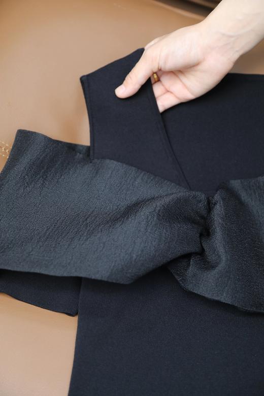 LPIUTY品牌直发！网纱蝴蝶结针织上衣 B015021 商品图5