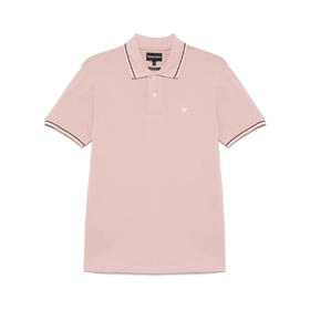 EMPORIO ARMANI 阿玛尼 男士小鹰徽标刺绣棉质短袖polo衫 粉色 8N1FB4 1JPTZ U4288
