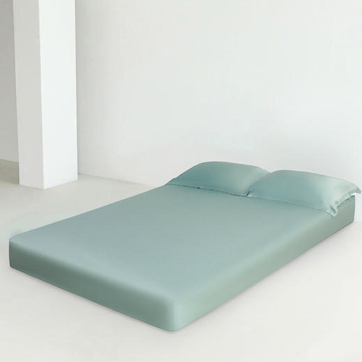 官网1699！夏季80S莱赛尔天丝床笠枕套三件套单双人高级感防滑固定床套 商品图8