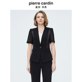 皮尔卡丹女装都市时尚简约干练气质短款衬衫