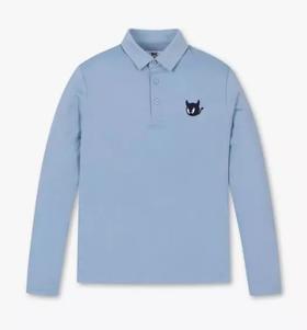 WAAC男士新款小恶魔长袖polo衫