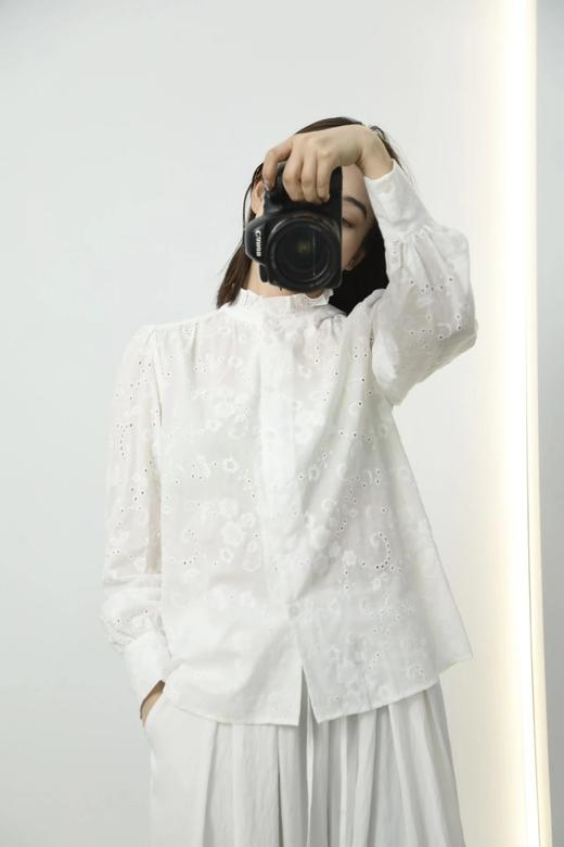 LPIUTY品牌直发！重工纯棉刺绣花边衬衫 短袖B08ZJ-24-1120/长袖B08ZJ-24-1119 商品图3