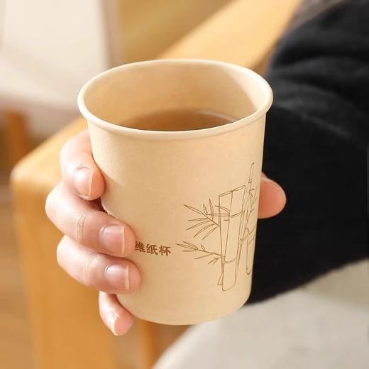 「19.9到手3包！加厚纸杯」一次性纸杯咖啡豆浆奶茶热饮杯家用办公室公司水杯加厚杯子餐饮用具 商品图3