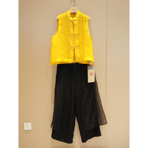 马甲（23704158-九斤黄）+阔腿裤（24709514-京元） 商品图0