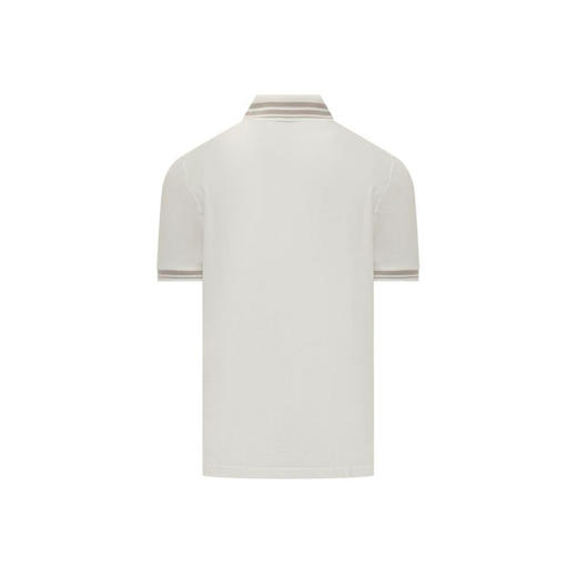 EMPORIO ARMANI 阿玛尼 男士小鹰刺绣徽标棉质短袖polo衫 白色 EM000859 AF12955 U0003 商品图1
