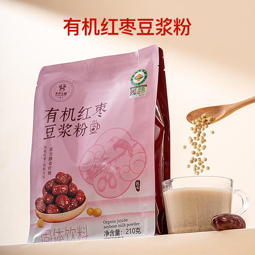 有机红枣豆浆粉210g/袋 商品图0