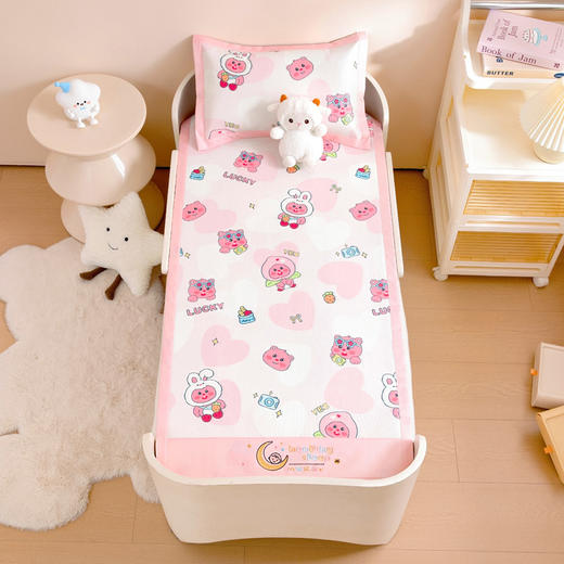 【幼儿园儿童专用凉席】7A抗菌高密绣花A类冰藤软席 商品图3