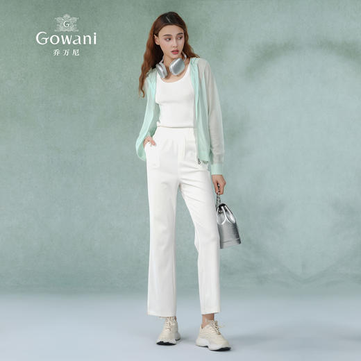 【两色可选】乔万尼运动连帽针织衫连帽开衫夏季新款外套EM2M888 商品图4