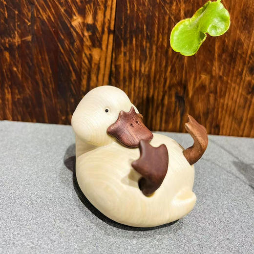 可爱小躺白毛鸭°摆件 商品图0