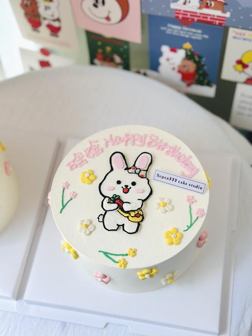 6-10寸 爱心小兔（手绘款） 商品图0
