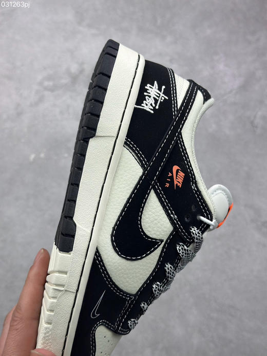 夏季特惠💰360 Nike SB Dunk Low “斯图西联名” 周年高端定制 低帮休闲板鞋 商品图5