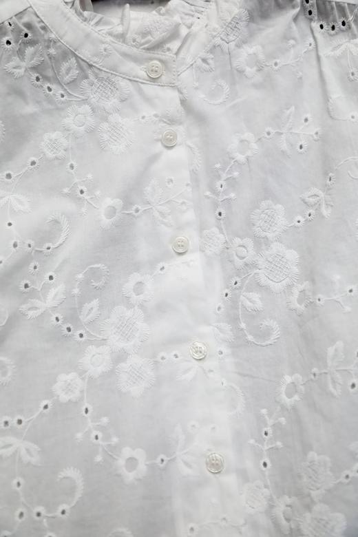 LPIUTY品牌直发！重工纯棉刺绣花边衬衫 短袖B08ZJ-24-1120/长袖B08ZJ-24-1119 商品图10