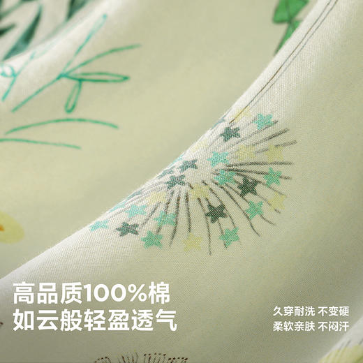 【纯棉透气】迷你巴拉女童不闷汗甜美娃娃领碎花无袖衬衫夏季 商品图3