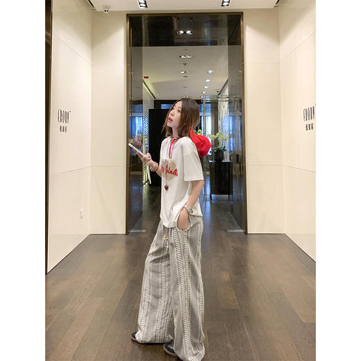 【149元任选2件】最后一波现货！休闲宽松黑白格子高腰休闲裤 商品图11