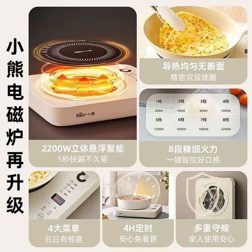 小熊电磁炉家用款多功能大功率新款智能炒菜火锅专用小型电磁炉 商品图1