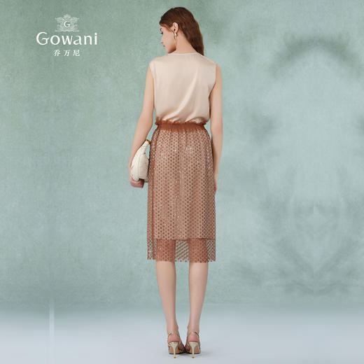 乔万尼背心女夏外穿新款重磅22mm真丝v领EM2H831 商品图4