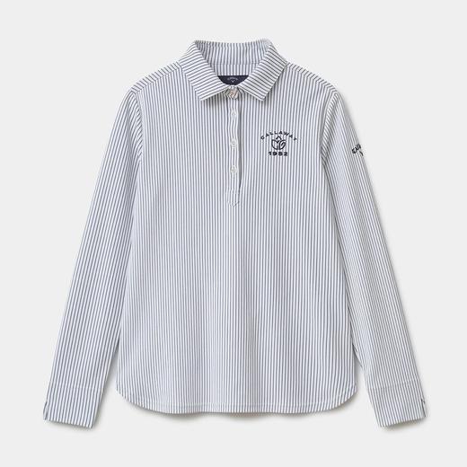 日本官网callaway竖条纹 速干 防晒 吸汗 女款竖条纹长袖秋款T恤 商品图6