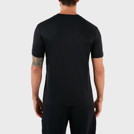 EMPORIO ARMANI 阿玛尼 男士字母徽标莱赛尔混纺圆领短袖T恤 深蓝色 8N1TD8 1JUVZ 0920 商品图2