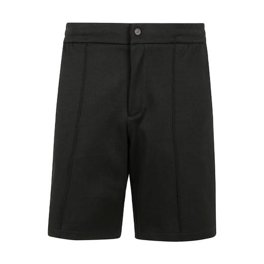 EMPORIO ARMANI 阿玛尼 男士小鹰徽标混纺棉质休闲短裤 黑色 EM001112 AF13488 UC001 商品图0