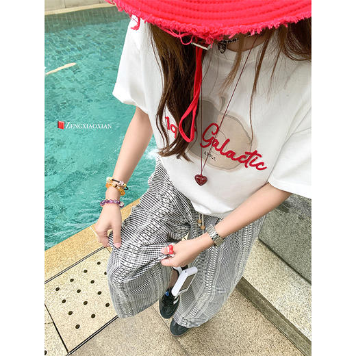 【149元任选2件】最后一波现货！休闲宽松黑白格子高腰休闲裤 商品图2